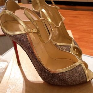 Christian Louboutin glitter heels